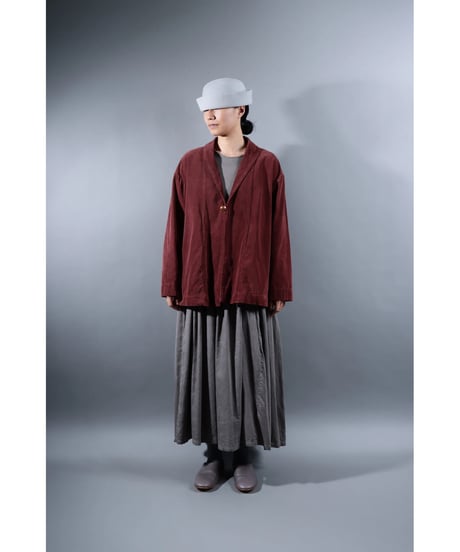 2.Loofah jaket sp / Organic cotton corduroy / size1 / Burgundy