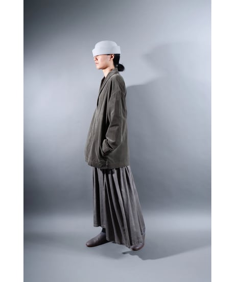 2.Loofah jacket / Organic cotton corduroy / size2 / Warm gray