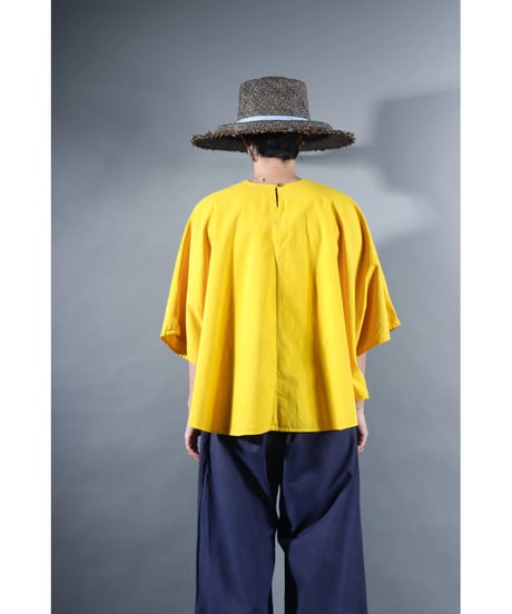 4.Ronda v-neck tops / sp / Organic cotton / Warm yellow