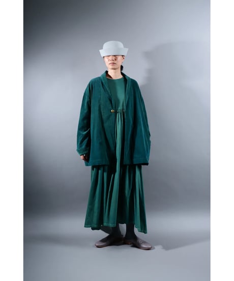 1.Loofah jaket sp / Organic cotton corduroy / size2 / Forest green