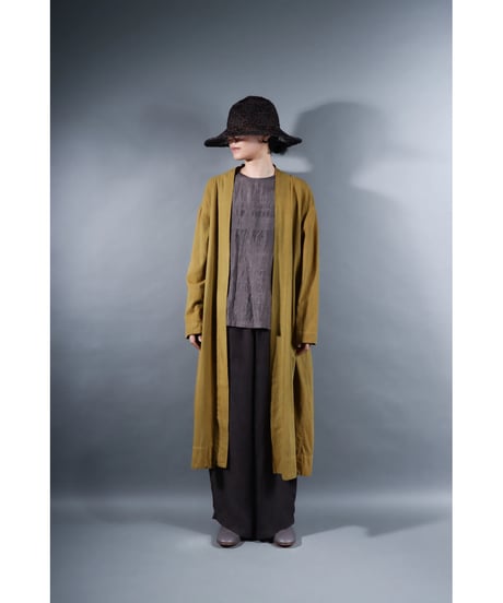 1.Summer robe / Organic cotton twill / size1 / Ochre