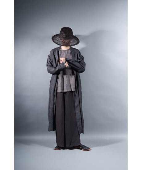 1.Silk robe / Silk khadi / Size 1 / Charcoal gray