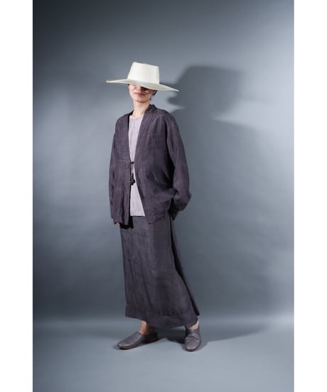 2.Haori / Silk khadi / size1 / Reddish gray