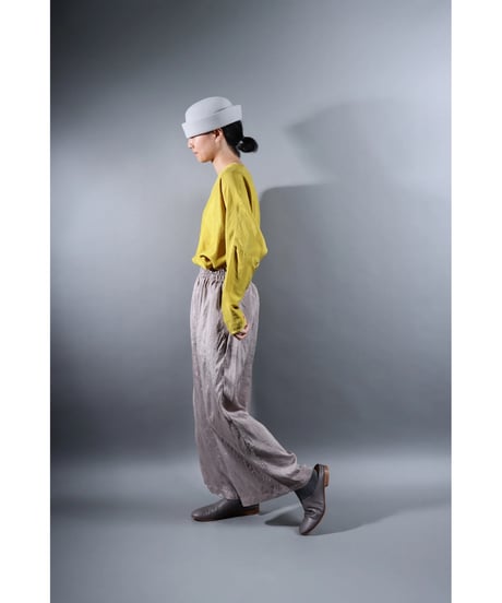 5.Lumo pants / Silk khadi / Silver gray