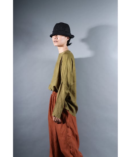 6.Fendo / Long sleeve tops / Silk khadi / Khaki