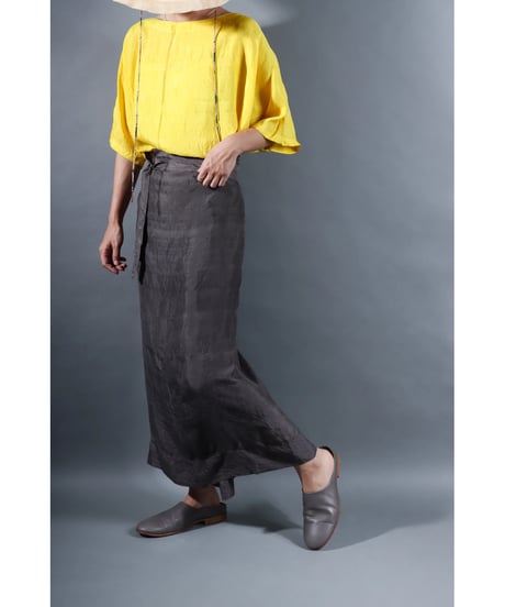 2.Tibetan skirt / Silk khadhi / Iron gray