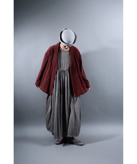2.Loofah jaket sp / Organic cotton corduroy / size1 / Burgundy
