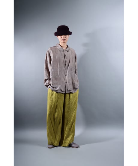 2.Kolumo Long sleeve / Silk khadi / size1 / Silver gray