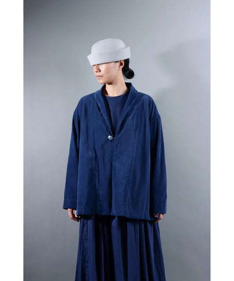 1.Loofah jaket sp / Organic cotton corduroy / size1 / Ryukyu indigo