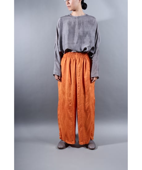 3.Lumo pants / Silk khadi / Persimon orange