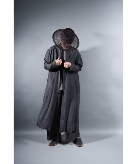 1.Silk robe / Silk khadi / Size 1 / Charcoal gray