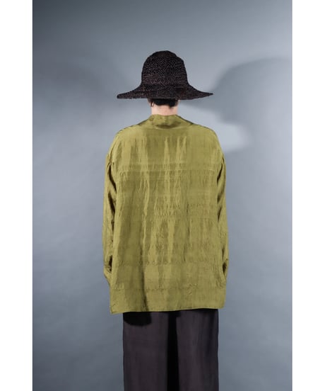 1.Haori / Silk khadi / size1 / Luminous moss