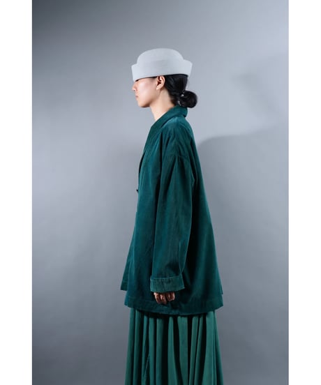 1.Loofah jaket sp / Organic cotton corduroy / size2 / Forest green
