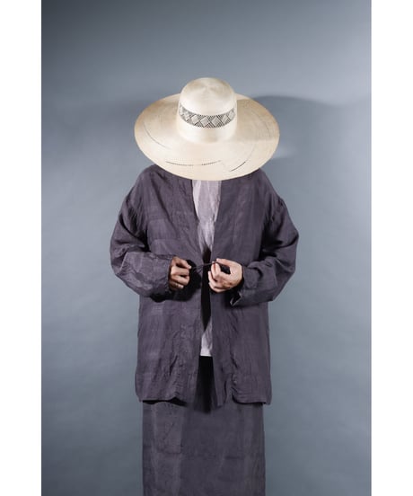 1.Haori / Silk khadi / size 2 / Reddish gray