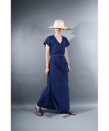 1.Rulo / Dress / Cap sleeve / sp /Organic cotton Cord lane / Evening blue