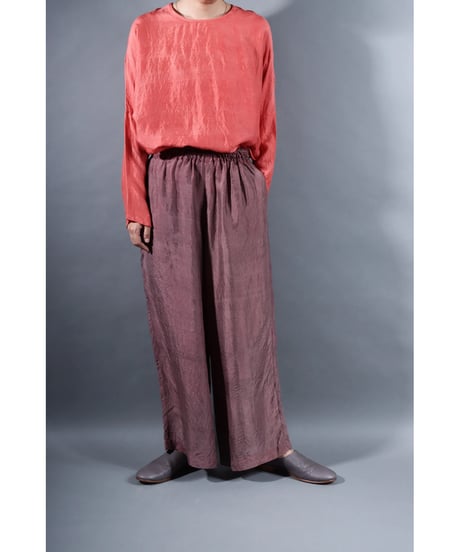 1.Lumo pants / Silk khadi / Grayish purple