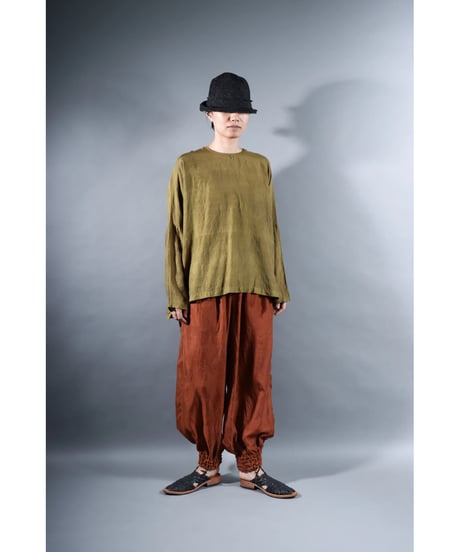 3.Lumo balono / pants / Silk khadi / Persimon brown