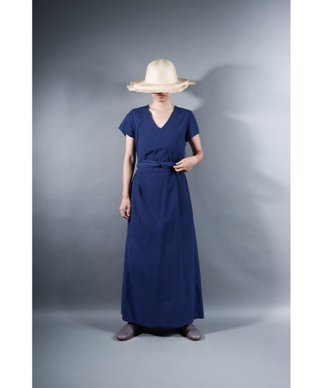 1.Rulo / Dress / Cap sleeve / sp /Organic cotton Cord lane / Evening blue