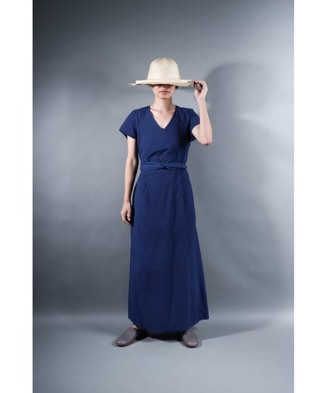 1.Rulo / Dress / Cap sleeve / sp /Organic cotton Cord lane / Evening blue
