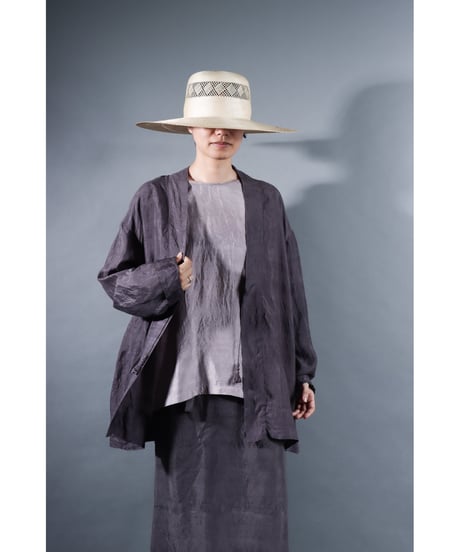 1.Haori / Silk khadi / size 2 / Reddish gray