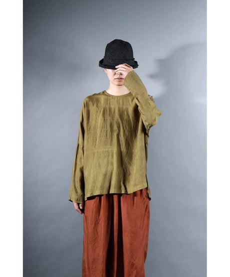 6.Fendo / Long sleeve tops / Silk khadi / Khaki