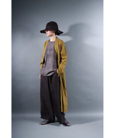 1.Summer robe / Organic cotton twill / size1 / Ochre