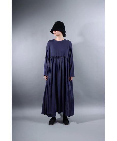 3.Kurteno-dress sp/ Long sleeve / Organic cotton satin / Grape purple