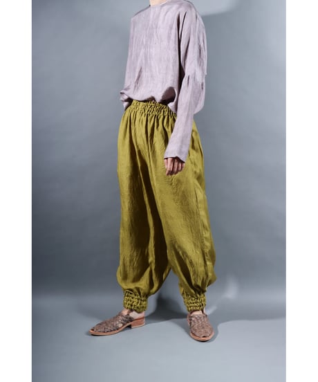 1.Lumo balono / pants /Silk khadi / Gold