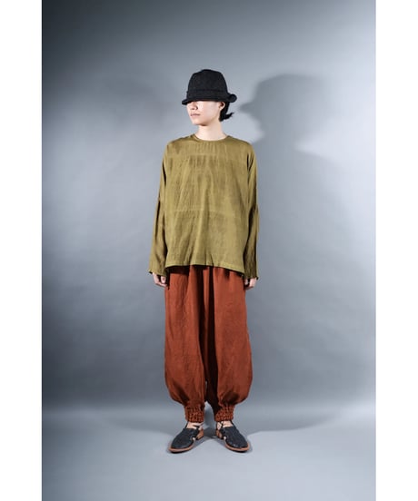 3.Lumo balono / pants / Silk khadi / Persimon brown