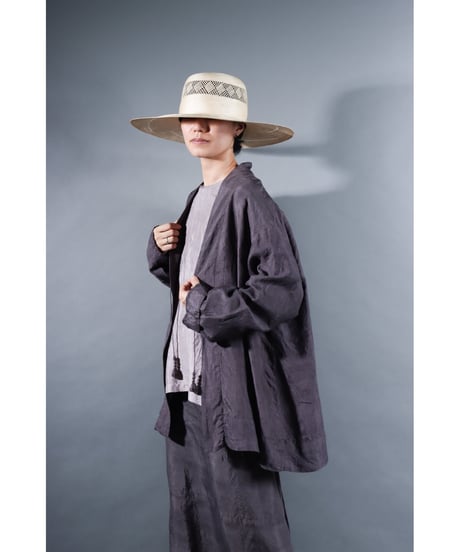 1.Haori / Silk khadi / size 2 / Reddish gray