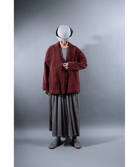 2.Loofah jaket sp / Organic cotton corduroy / size1 / Burgundy