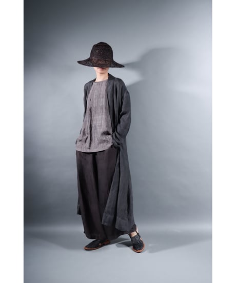 1.Silk robe / Silk khadi / Size 1 / Charcoal gray