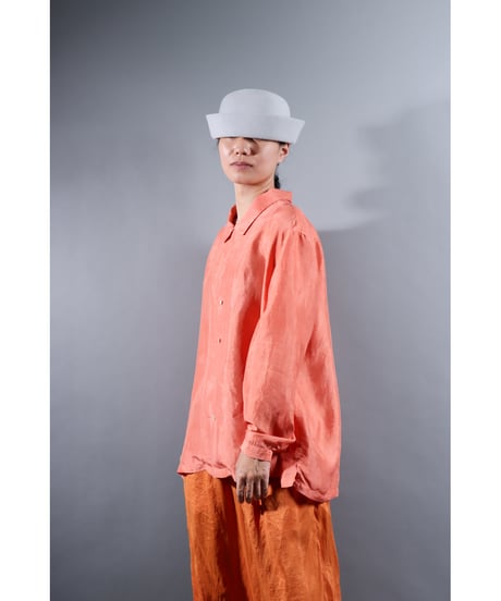 １.Kolumo Long sleeve / Silk khadi / size1 / Sunset pink