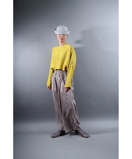 5.Lumo pants / Silk khadi / Silver gray