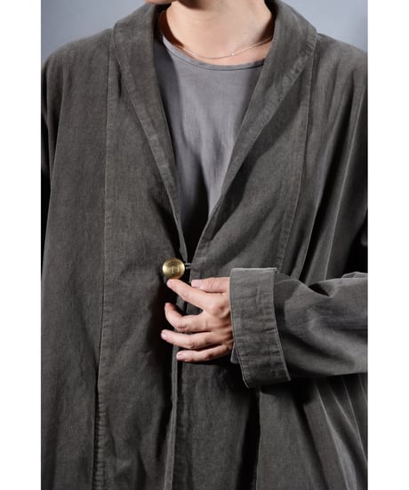 2.Loofah jacket / Organic cotton corduroy / size2 / Warm gray