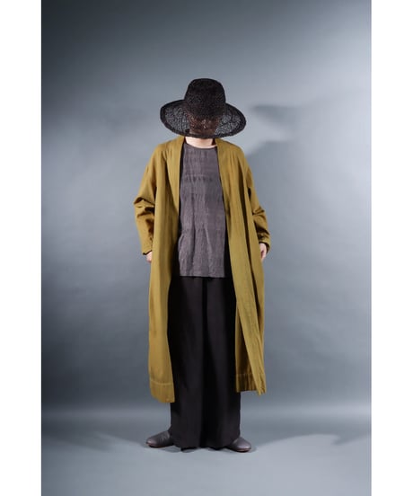 1.Summer robe / Organic cotton twill / size1 / Ochre