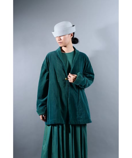 1.Loofah jaket sp / Organic cotton corduroy / size2 / Forest green