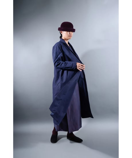 2.Robe coat sp / Organic cotton Typewriter / Size1 / Grape purple