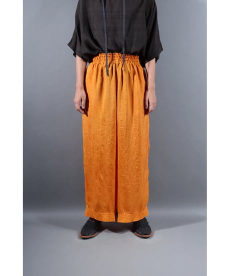 2.Lumo stitch pants / Silk khadi / Holly orange