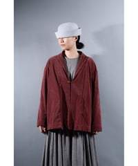 2.Loofah jaket sp / Organic cotton corduroy / size1 / Burgundy