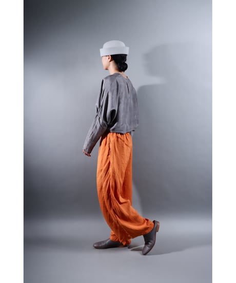 3.Lumo pants / Silk khadi / Persimon orange