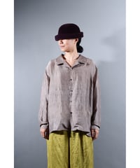 2.Kolumo Long sleeve / Silk khadi / size1 / Silver gray