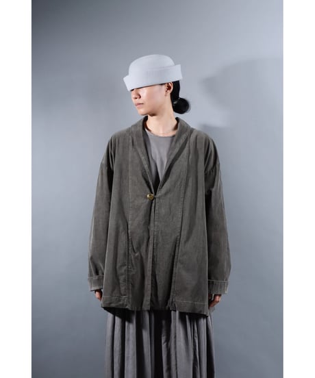 2.Loofah jacket / Organic cotton corduroy / size2 / Warm gray