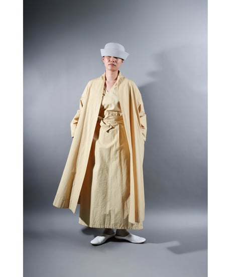 1.Robe coat / Organic cotton Typewriter / Size1 / Clove