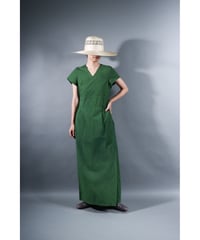 1.Rulo / Dress / Cap sleeve / Organic cotton Cord lane / Leaf green