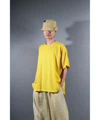 1.Fendo-Half sleeve tops / Organic cotton satin / Fukugi yellow