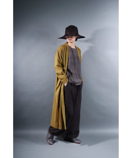 1.Summer robe / Organic cotton twill / size1 / Ochre