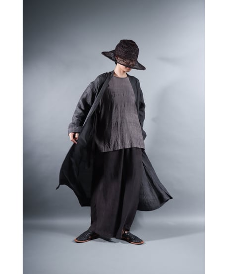 1.Silk robe / Silk khadi / Size 1 / Charcoal gray