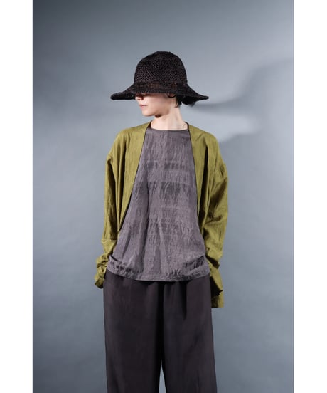 1.Haori / Silk khadi / size1 / Luminous moss