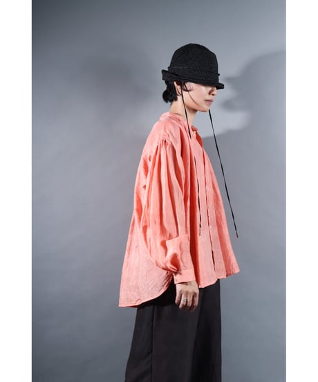 2.Stella blouse / Silk khadi / Sunset pink